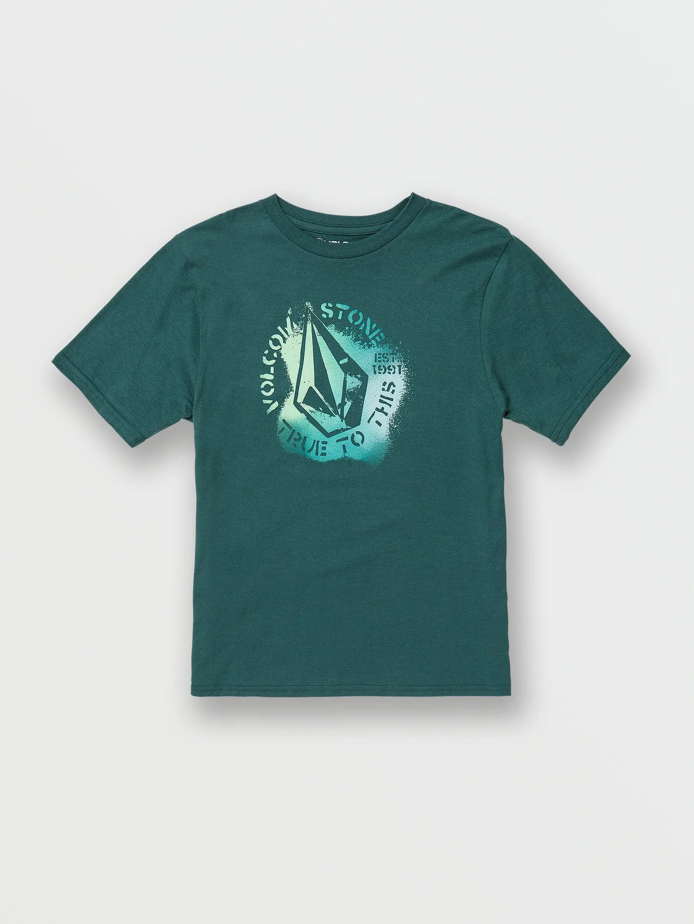 Little Boys Toy Short Sleeve Tee - Deep Teal sold by Volcom