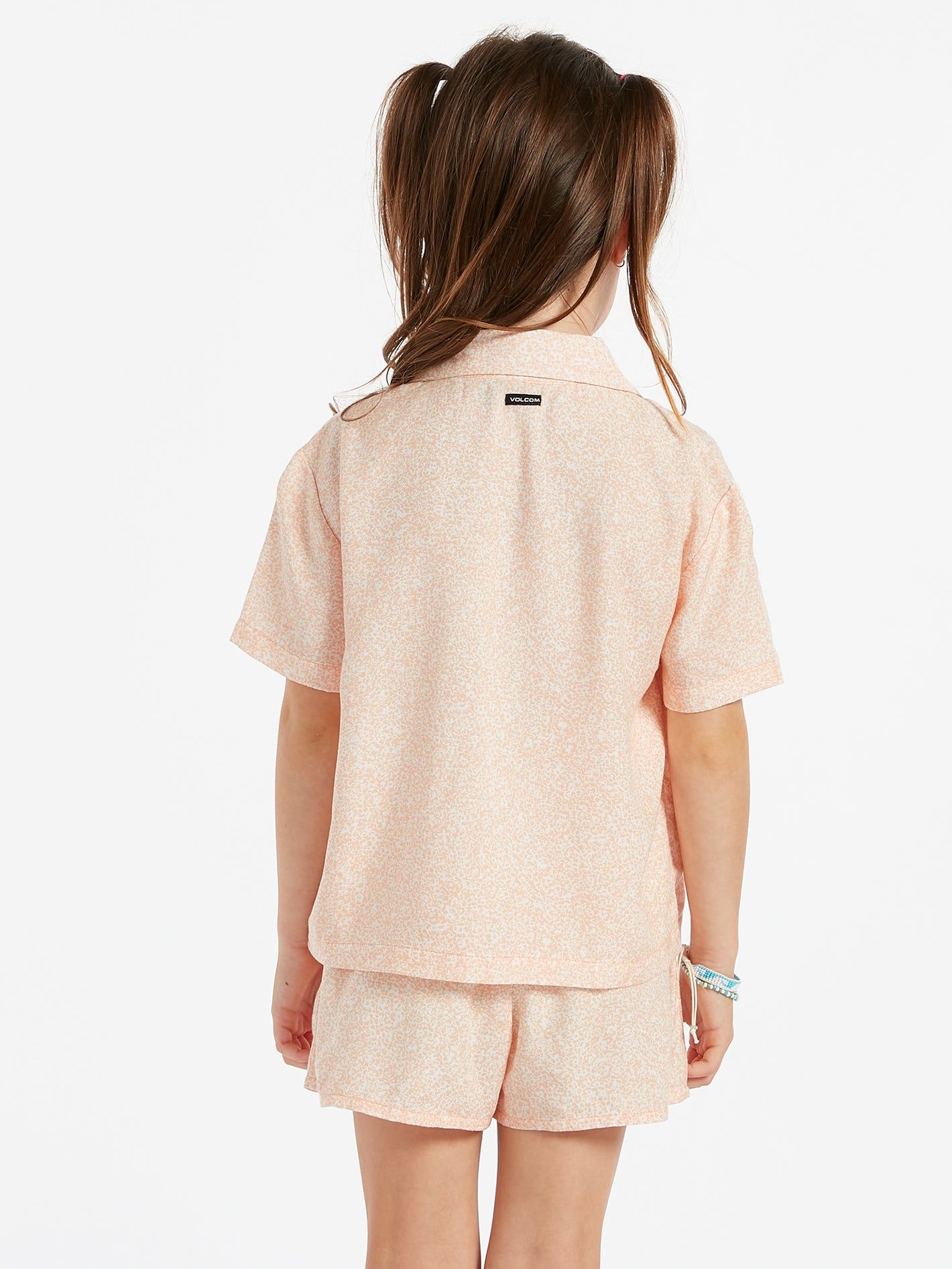 Girls Static Bloom Short Sleeve Top - Hazey Pink sold by Volcom product image thumbnail 2