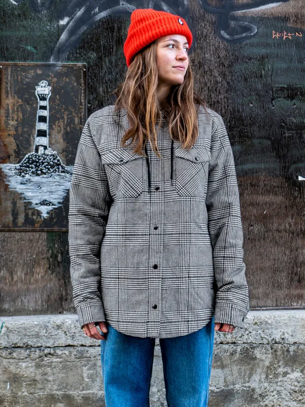 Womens Insulated Flannel - Moonbeam sold by Volcom