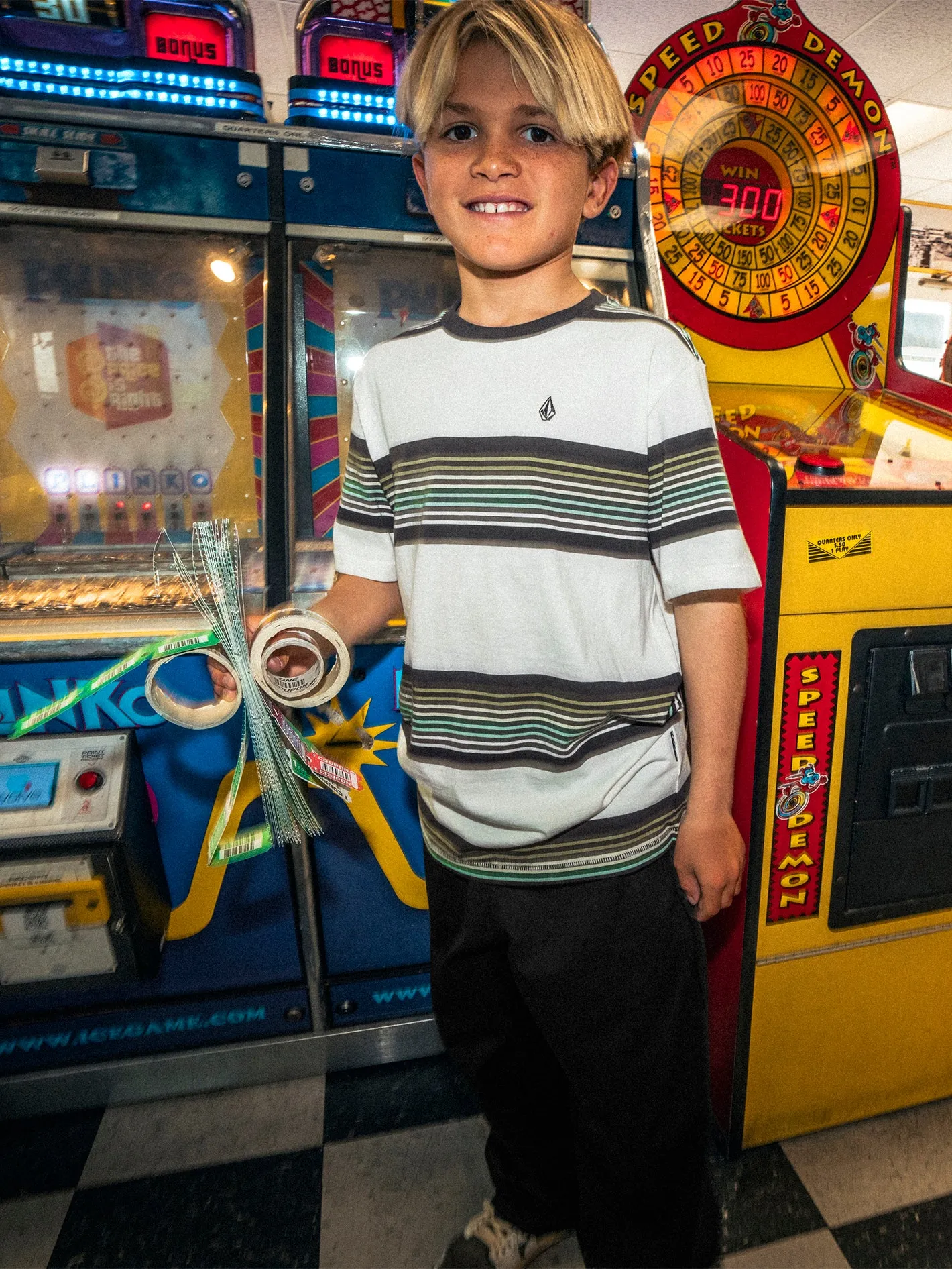 Big Boys Knowstone Crew Short Sleeve Shirt - Off White sold by Volcom product image thumbnail 2