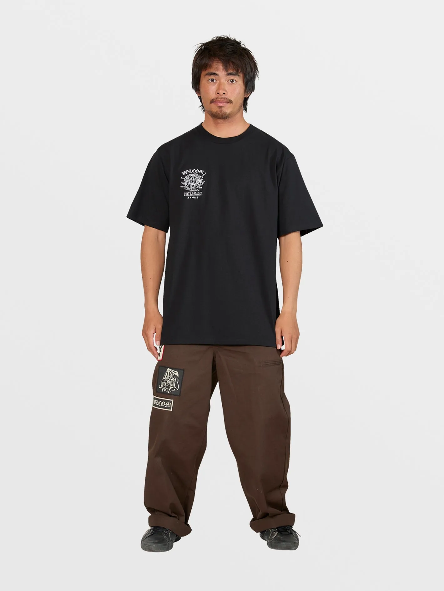 Tokyo True Featured Artist Tiger Short Sleeve Tee - Black sold by Volcom