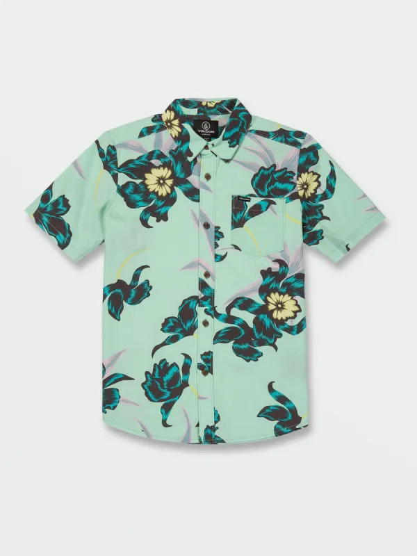 Big Boys Island Time Short Sleeve Shirt - Ice made by Volcom
