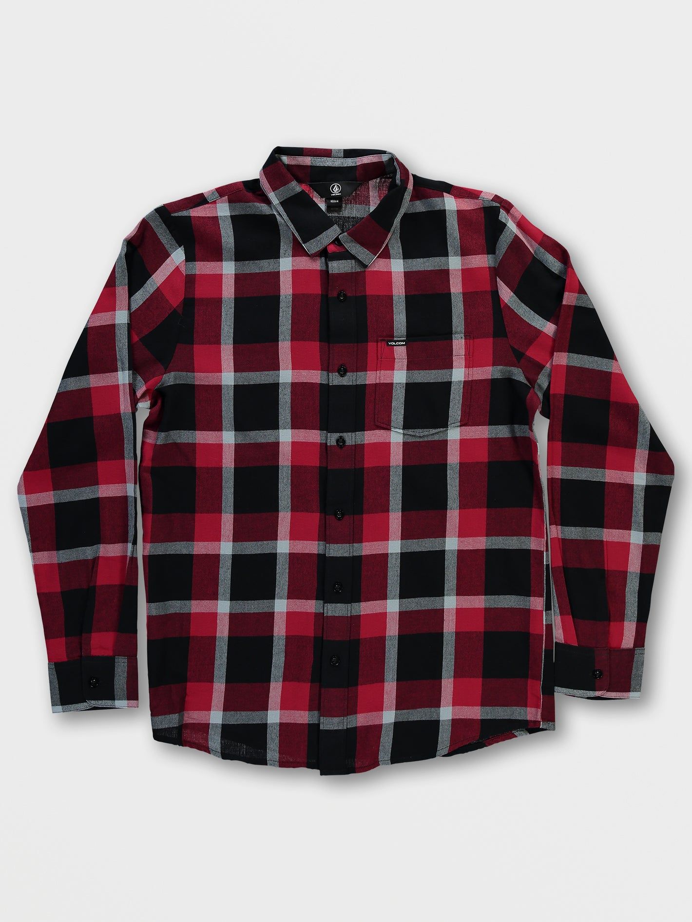 Curwin Long Sleeve Flannel - Rio Red sold by Volcom