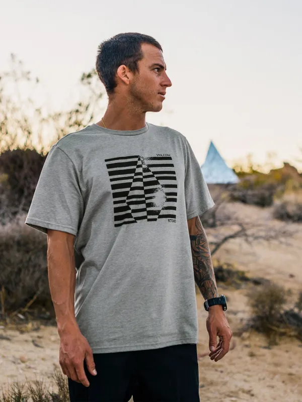 Fifty50 Stone Short Sleeve Tee - Heather Grey sold by Volcom