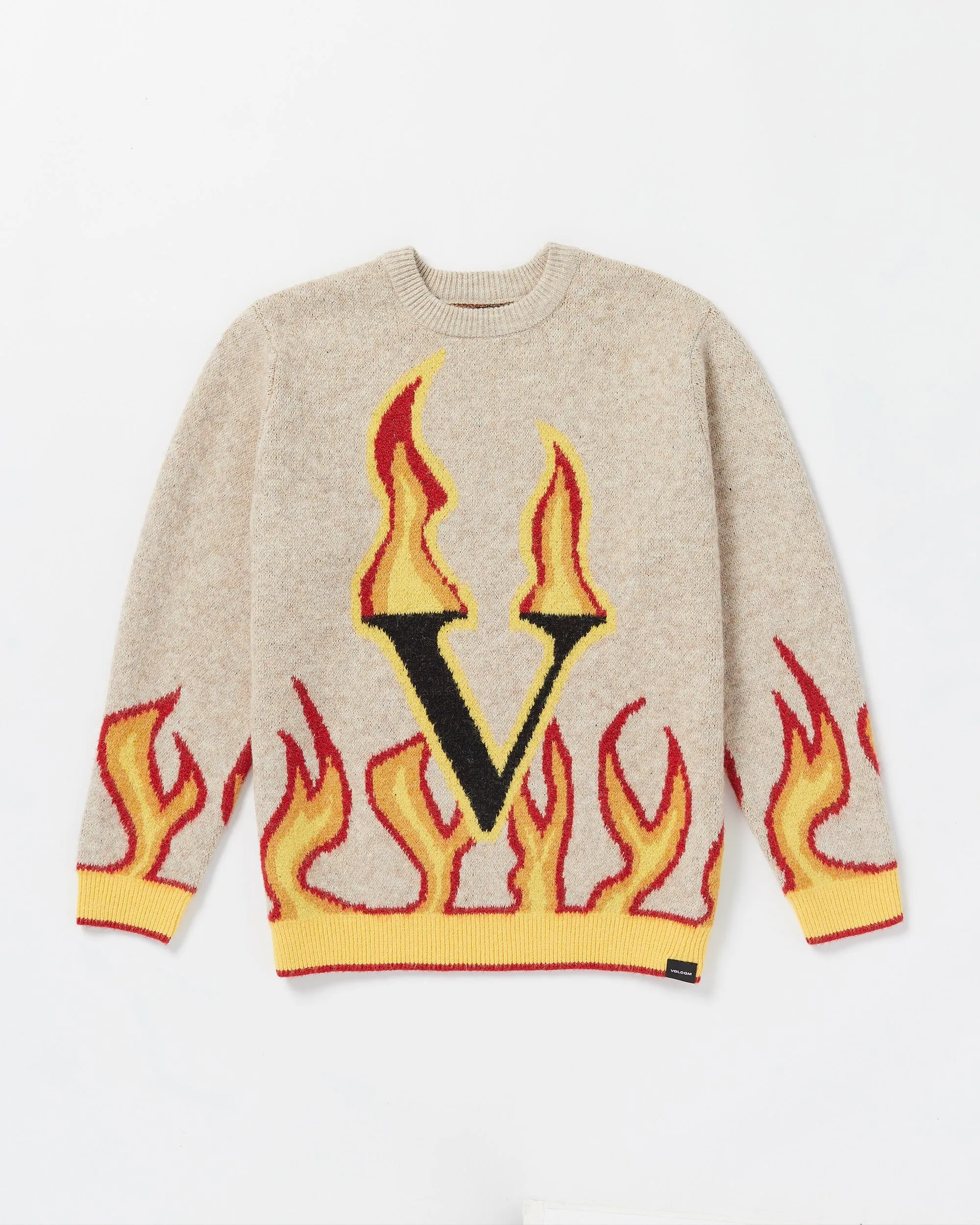 Fergadelic Sweater - Dirty White sold by Volcom product image thumbnail 5