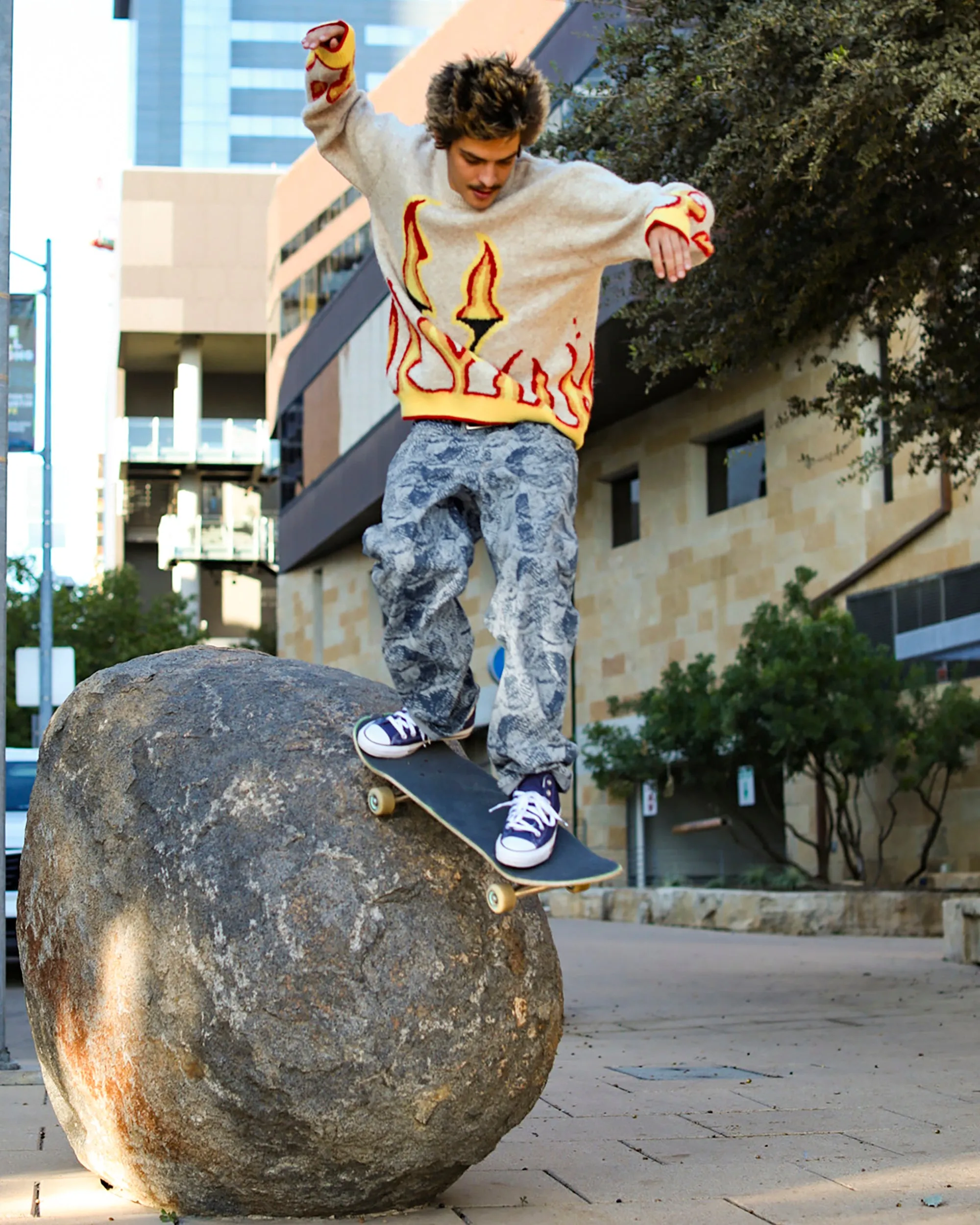 Fergadelic Sweater - Dirty White sold by Volcom product image thumbnail 4