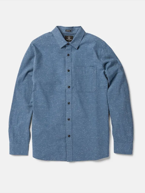 Date Knight Long Sleeve Shirt - Stone Blue sold by Volcom