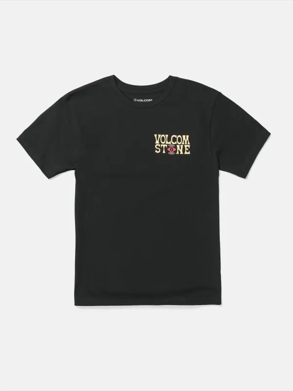 Little Boys Viz Fray Short Sleeve Tee - Black sold by Volcom