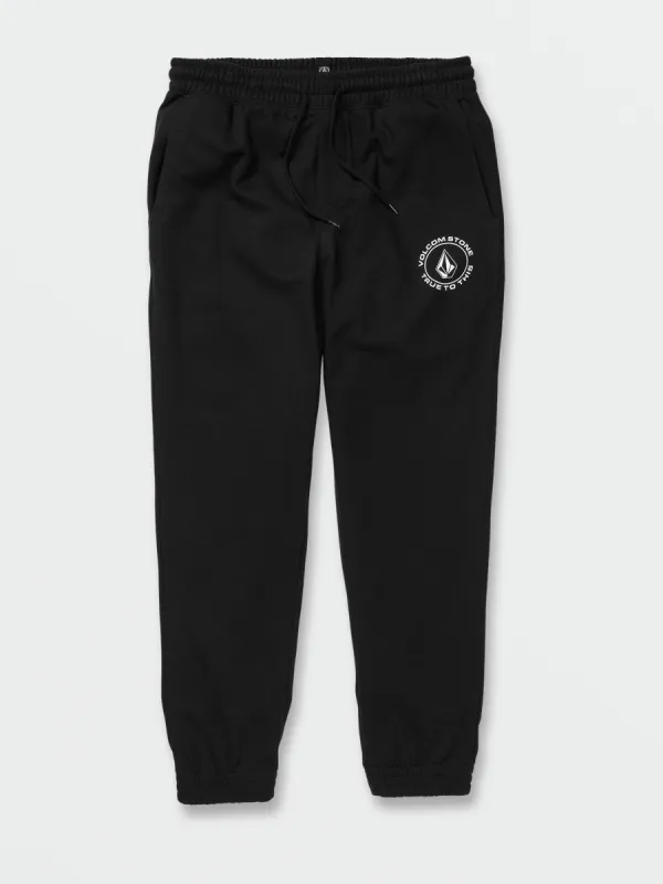 True To This Fleece Pants - Black sold by Volcom