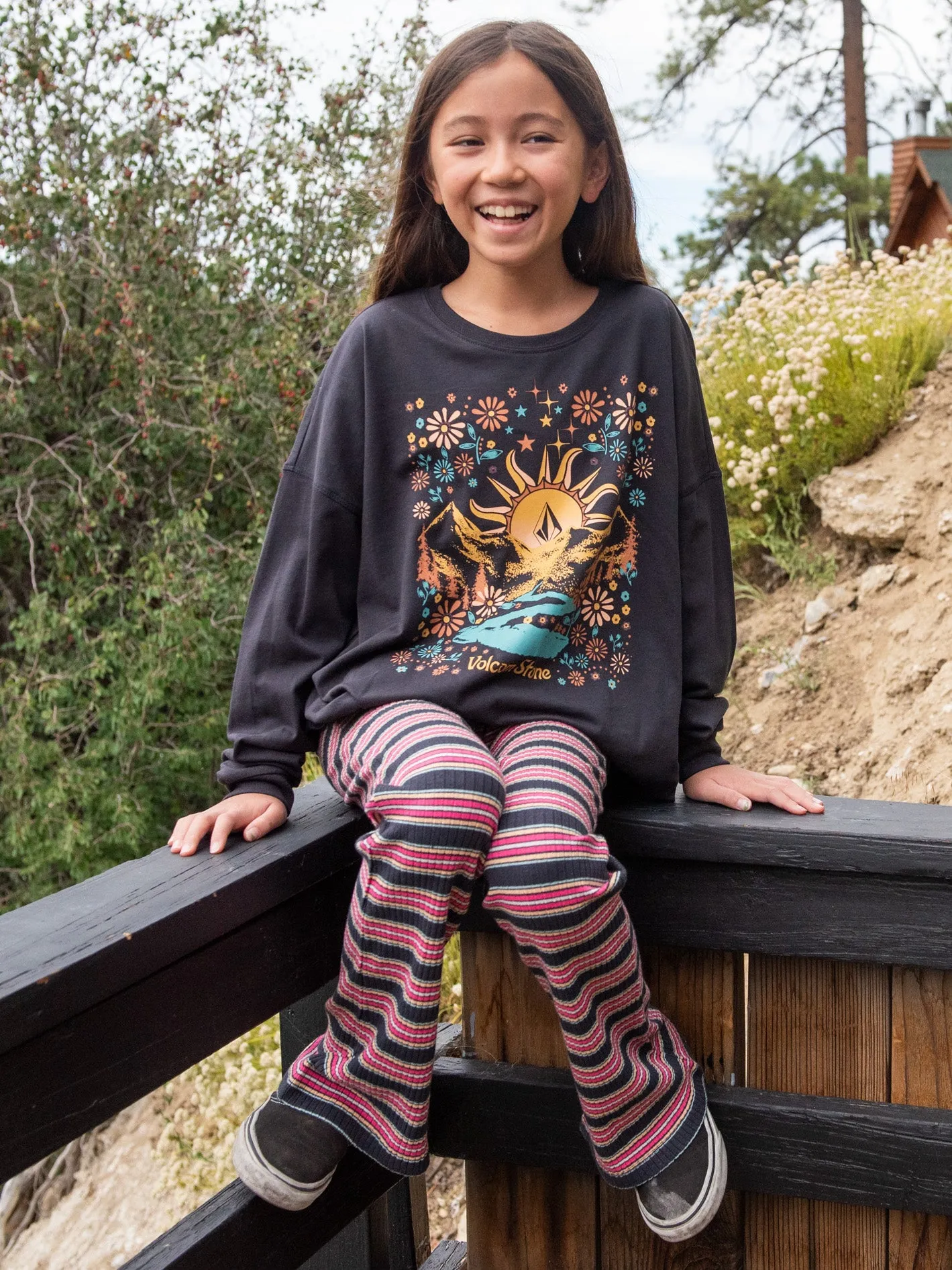 Girls Werkin Doubles Long Sleeve Shirt - Vintage Black sold by Volcom product image thumbnail 3
