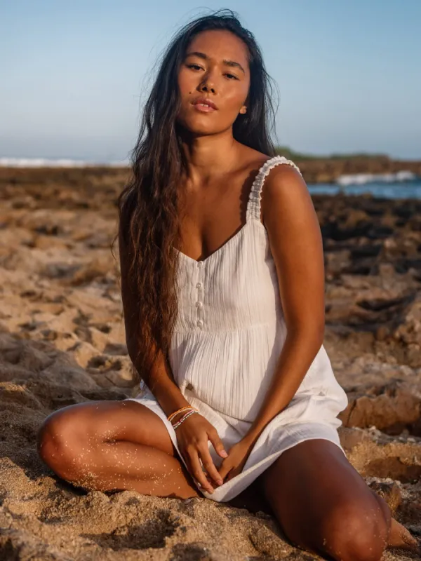 A Full Out Dress - Star White sold by Volcom