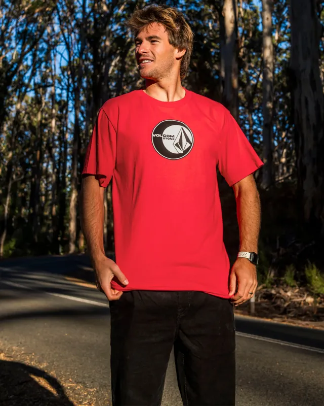 Simply Stoned Short Sleeve Tee - Ribbon Red sold by Volcom