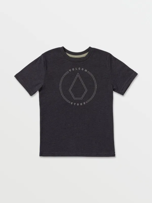 Little Boys Rim Stone Short Sleeve Tee - Heather Black sold by Volcom