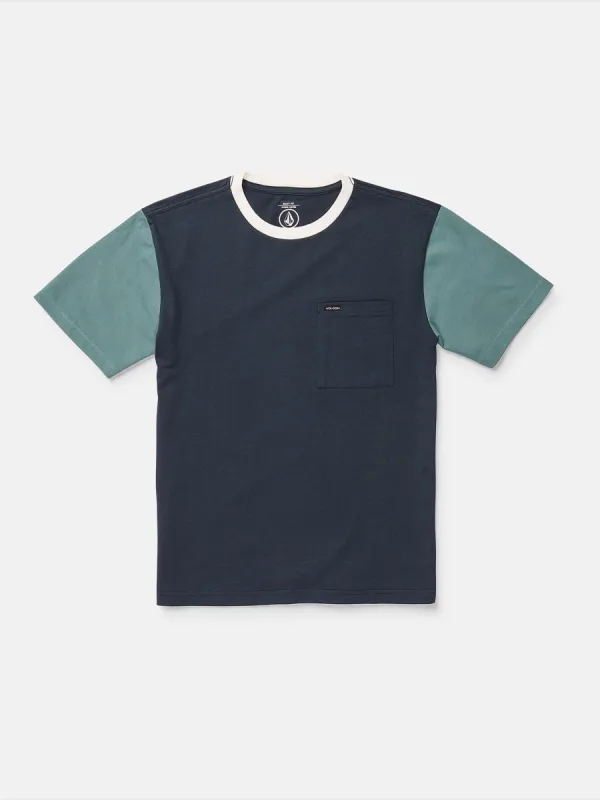 Big Boys Overgrown Short Sleeve Shirt - Navy made by Volcom