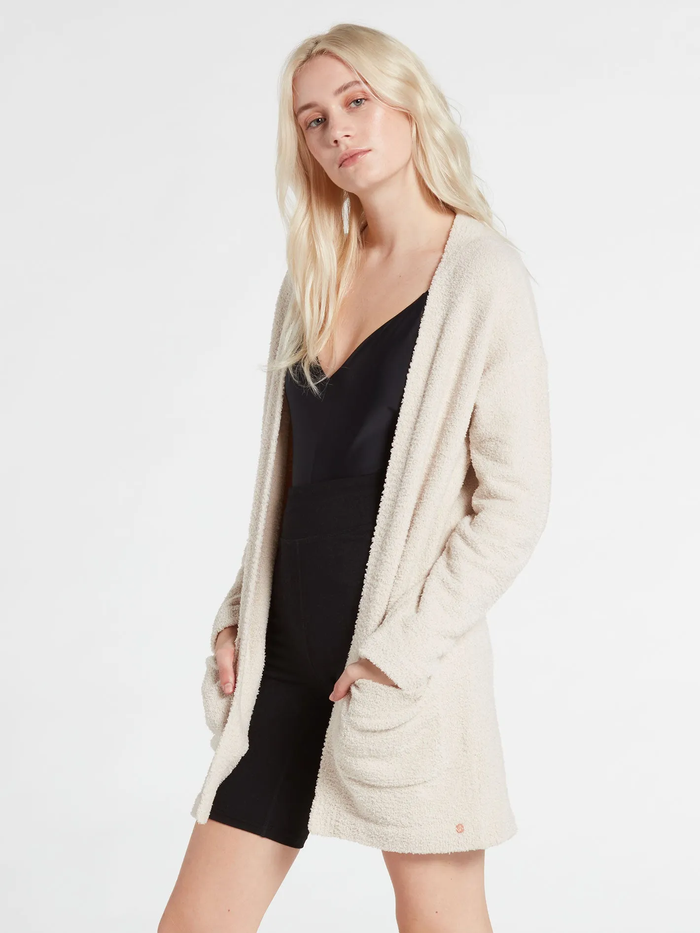 Lived In Lounge Cardigan - Bone sold by Volcom product image thumbnail 5