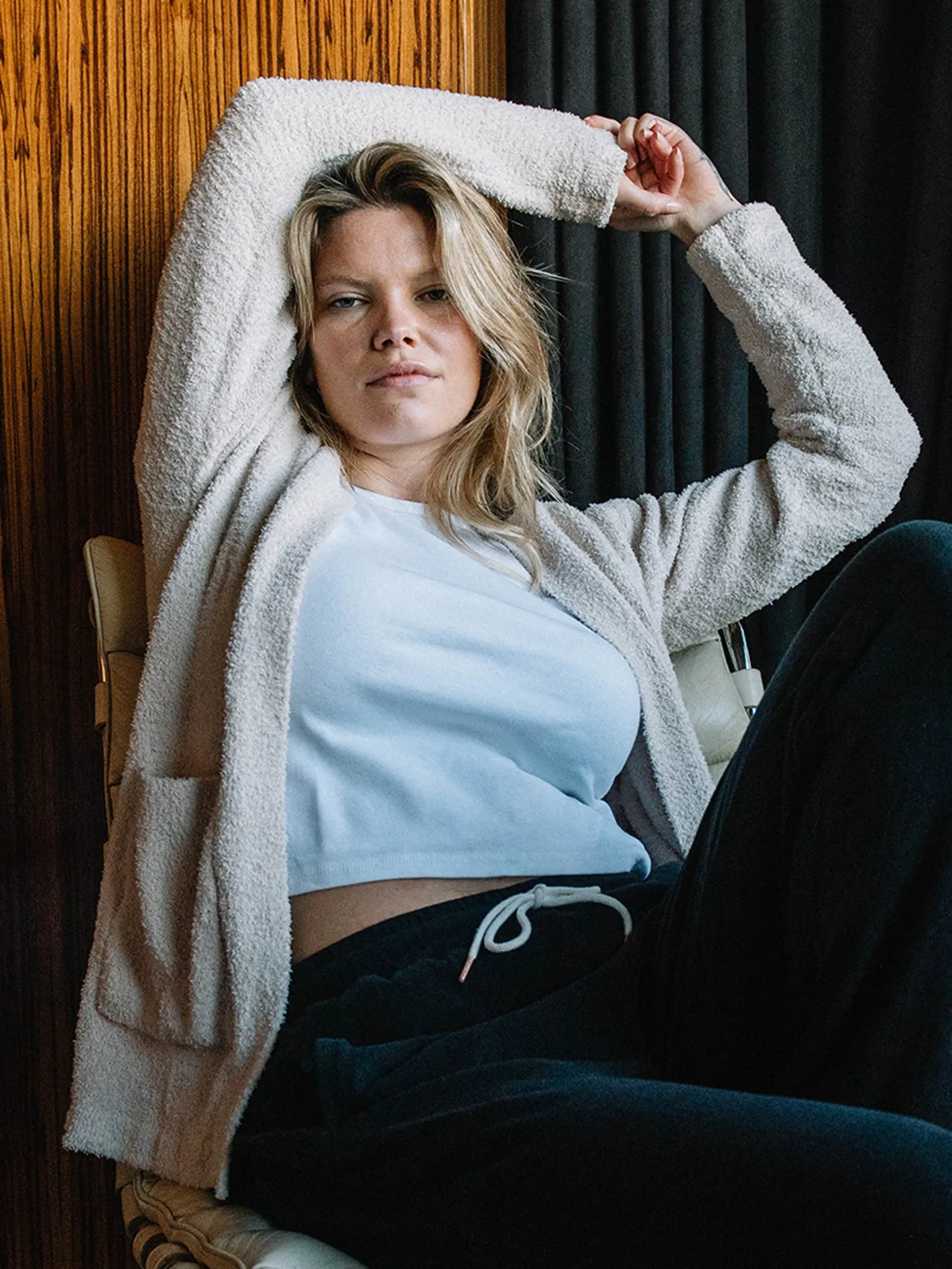 Lived In Lounge Cardigan - Bone sold by Volcom