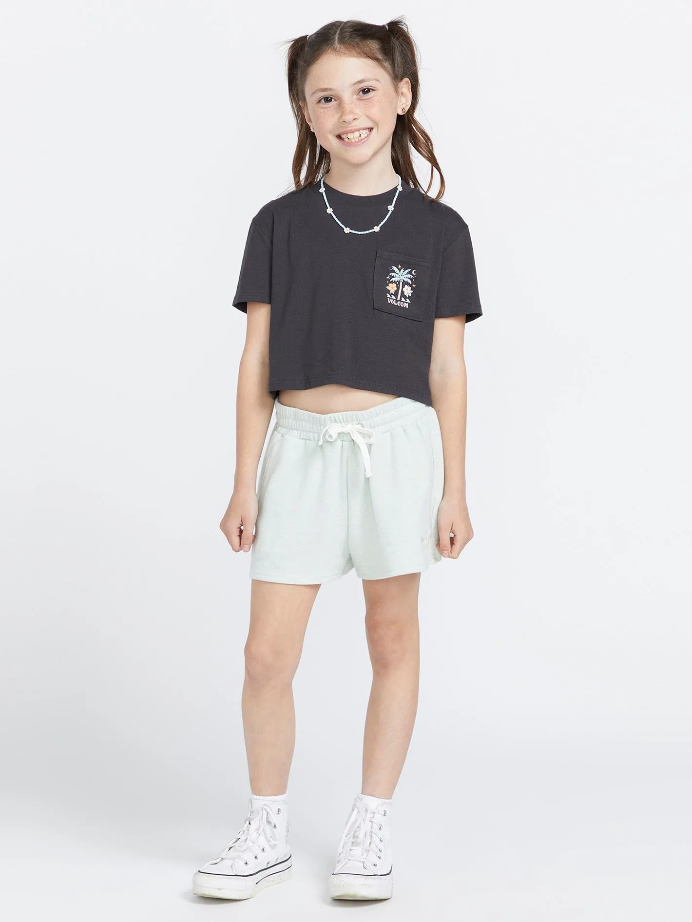 Girls Pocket Dial Tee - Vintage Black sold by Volcom product image thumbnail 4