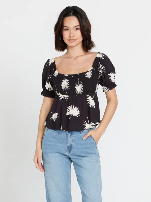 Folk Yeah Top - Black White sold by Volcom