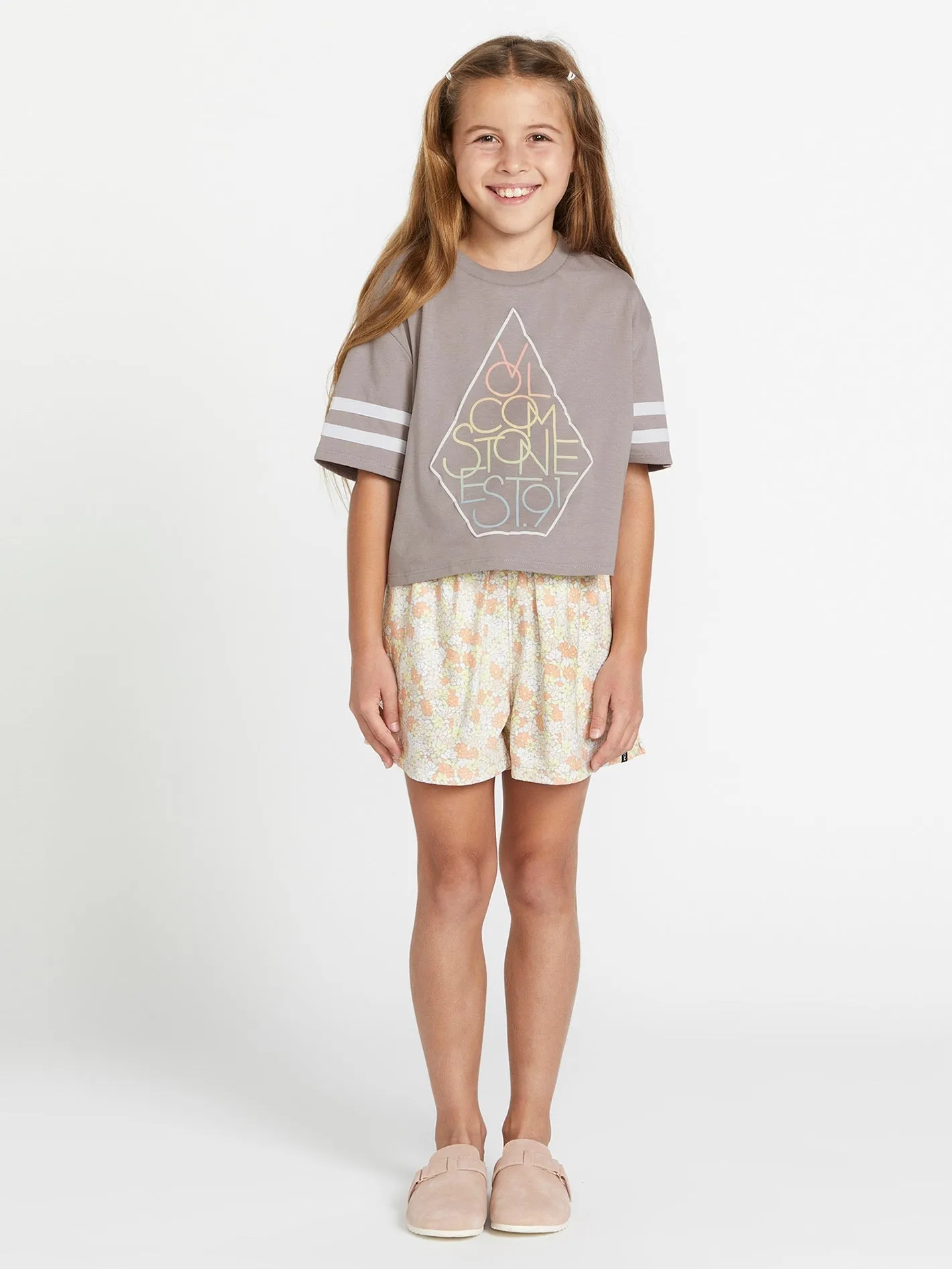 Girls Truly Stoked Tee - Daze Grey sold by Volcom product image thumbnail 3