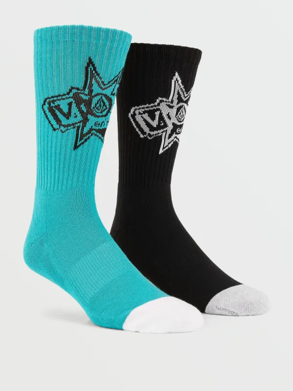 Volcom Entertainment Socks - Temple Teal sold by Volcom