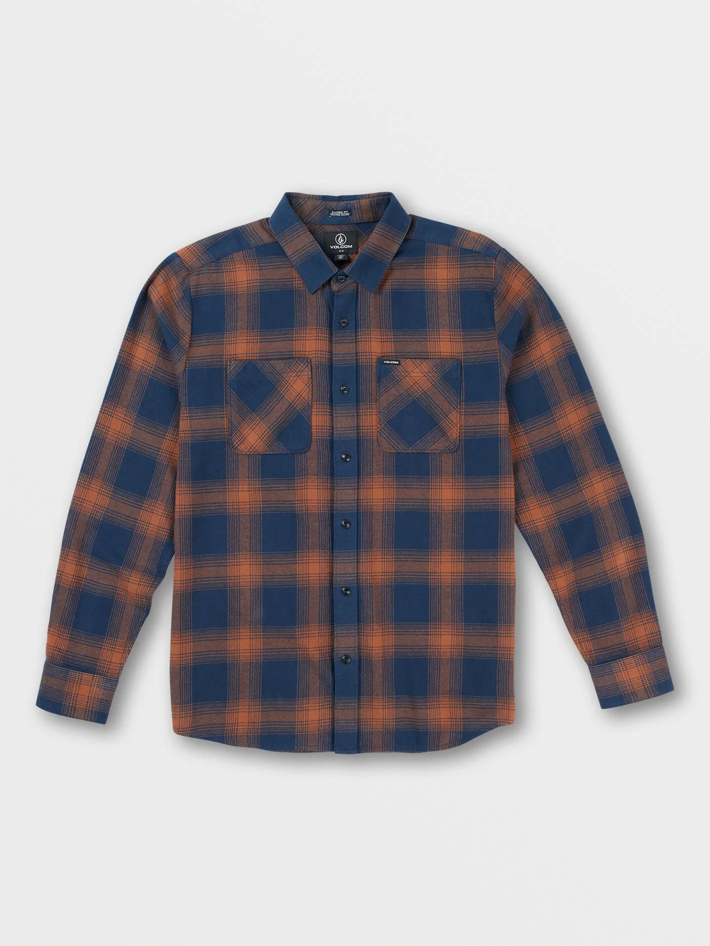 Netastone Long Sleeve Flannel - Navy sold by Volcom product image thumbnail 2