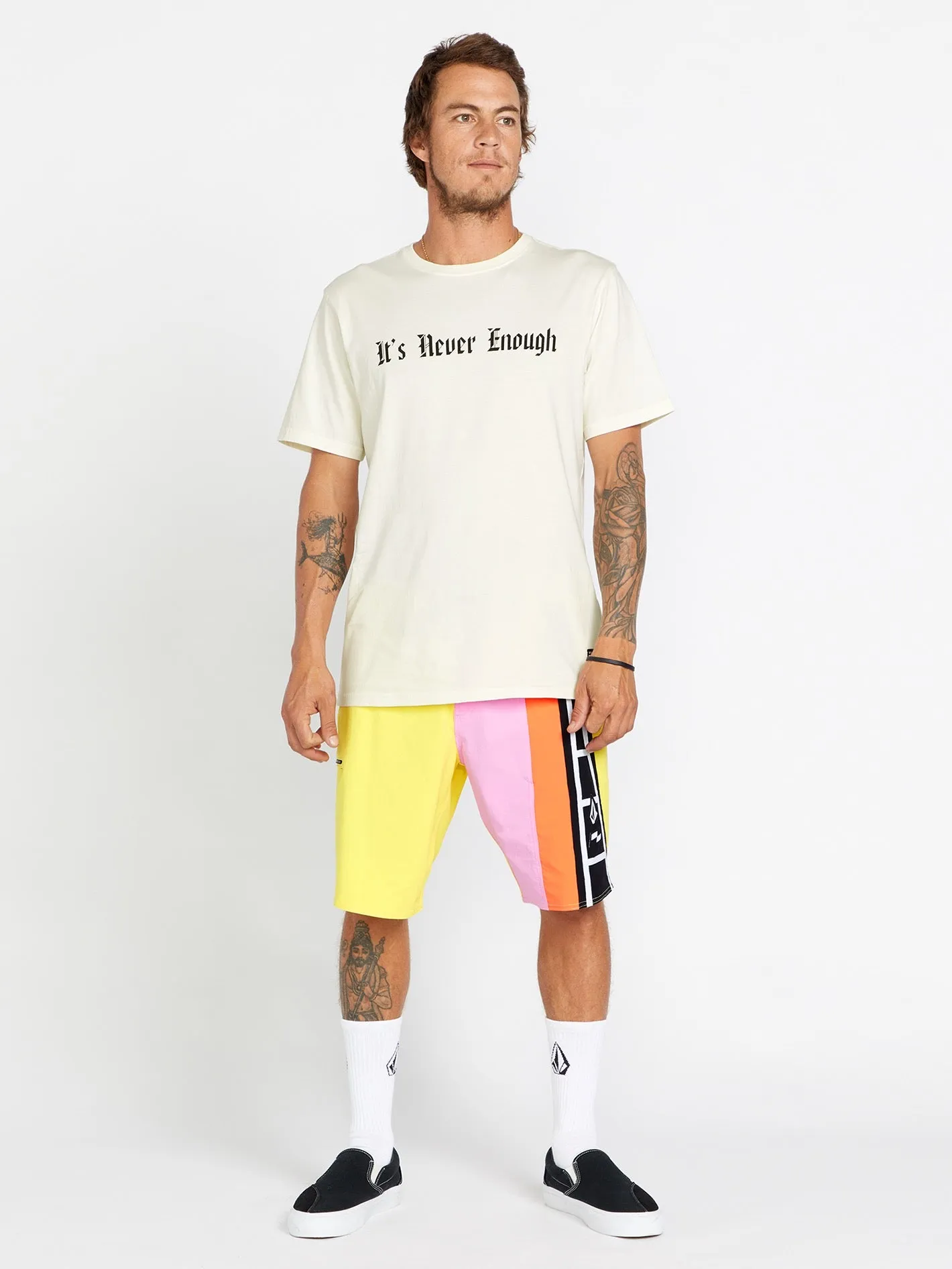 Schroff X Volcom Chainshaw Short Sleeve Tee - Off White sold by Volcom product image thumbnail 3