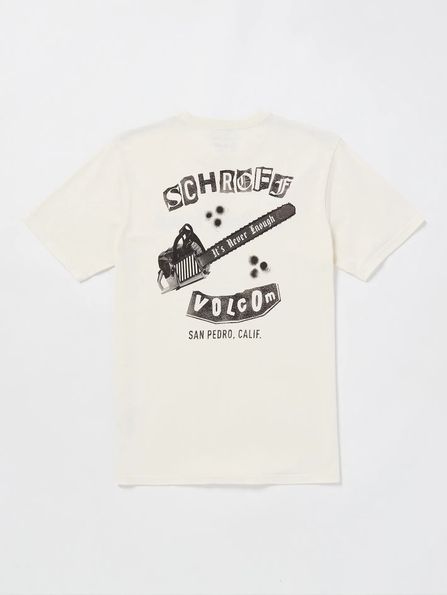Schroff X Volcom Chainshaw Short Sleeve Tee - Off White sold by Volcom product image thumbnail 2