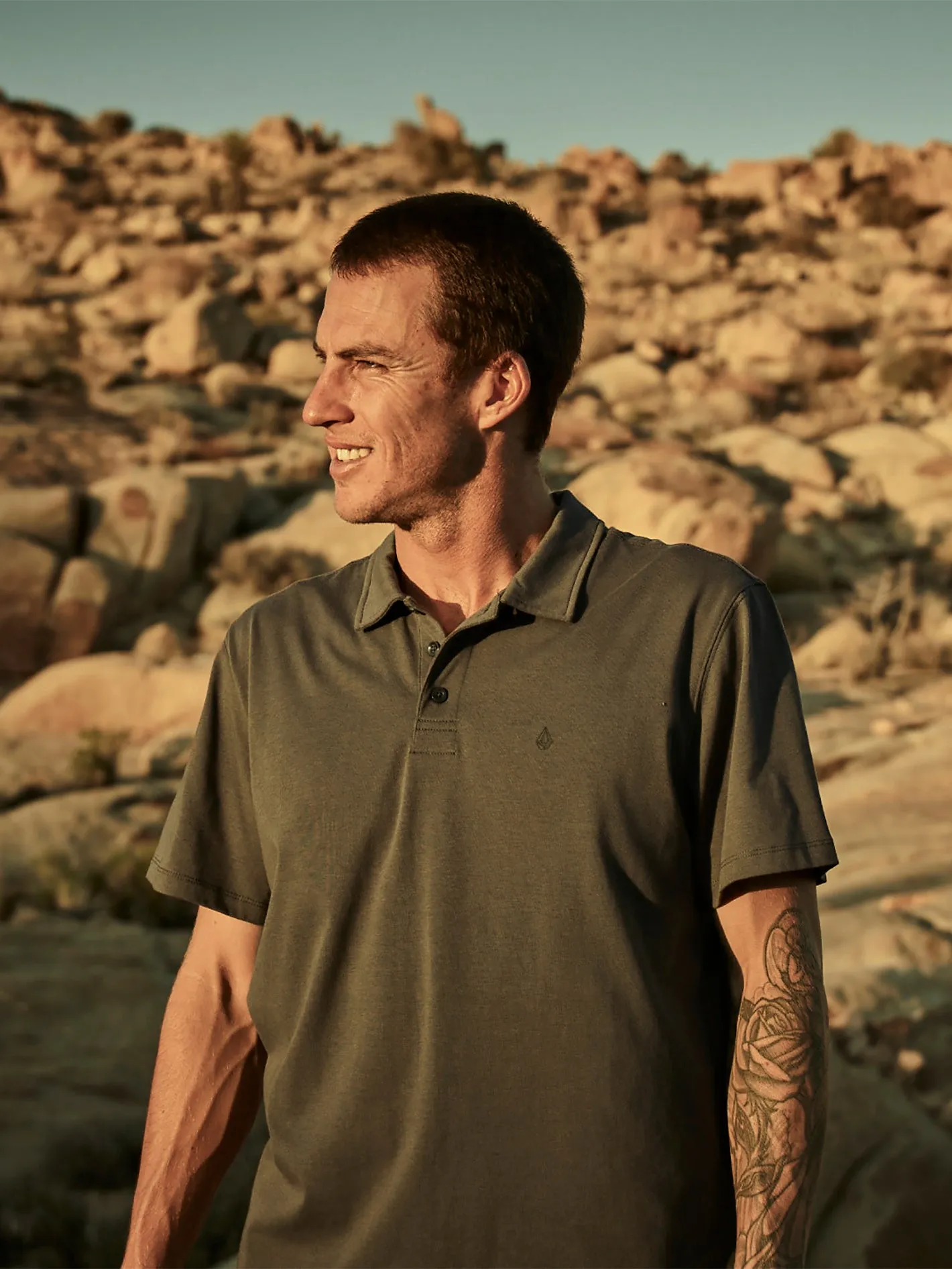 Hazard Pro Polo Short Sleeve - Military sold by Volcom product image thumbnail 3