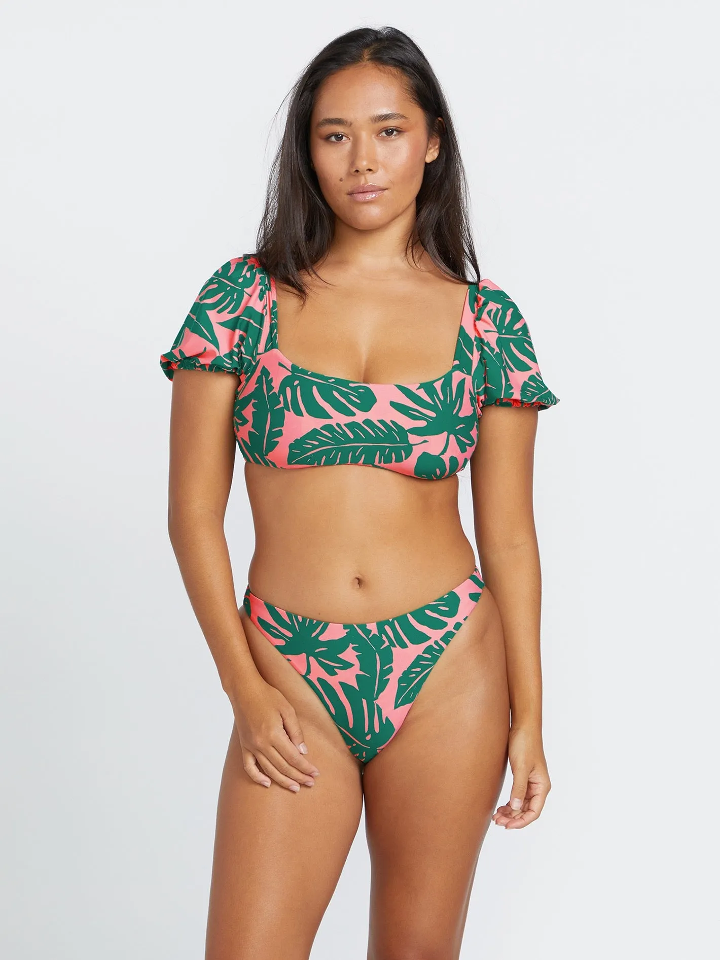 Leaf Ur Life Crop Top - Emerald Green sold by Volcom product image thumbnail 4