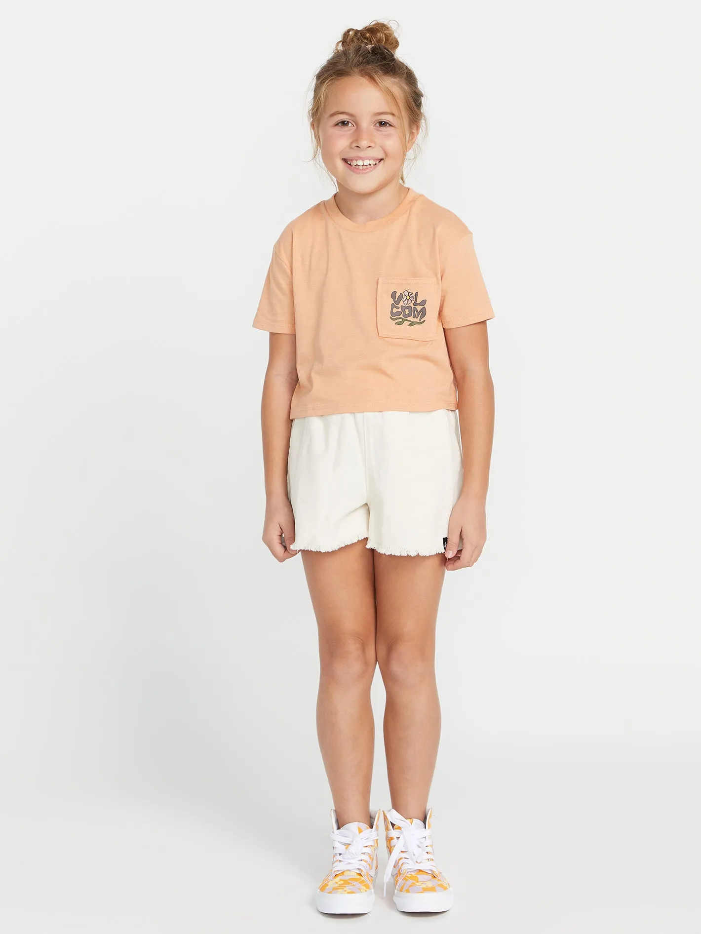 Girls Pocket Dial Tee - Clay sold by Volcom product image thumbnail 4