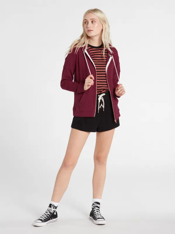 Lived In Lounge Zip Sweatshirt - Bark Brown sold by Volcom