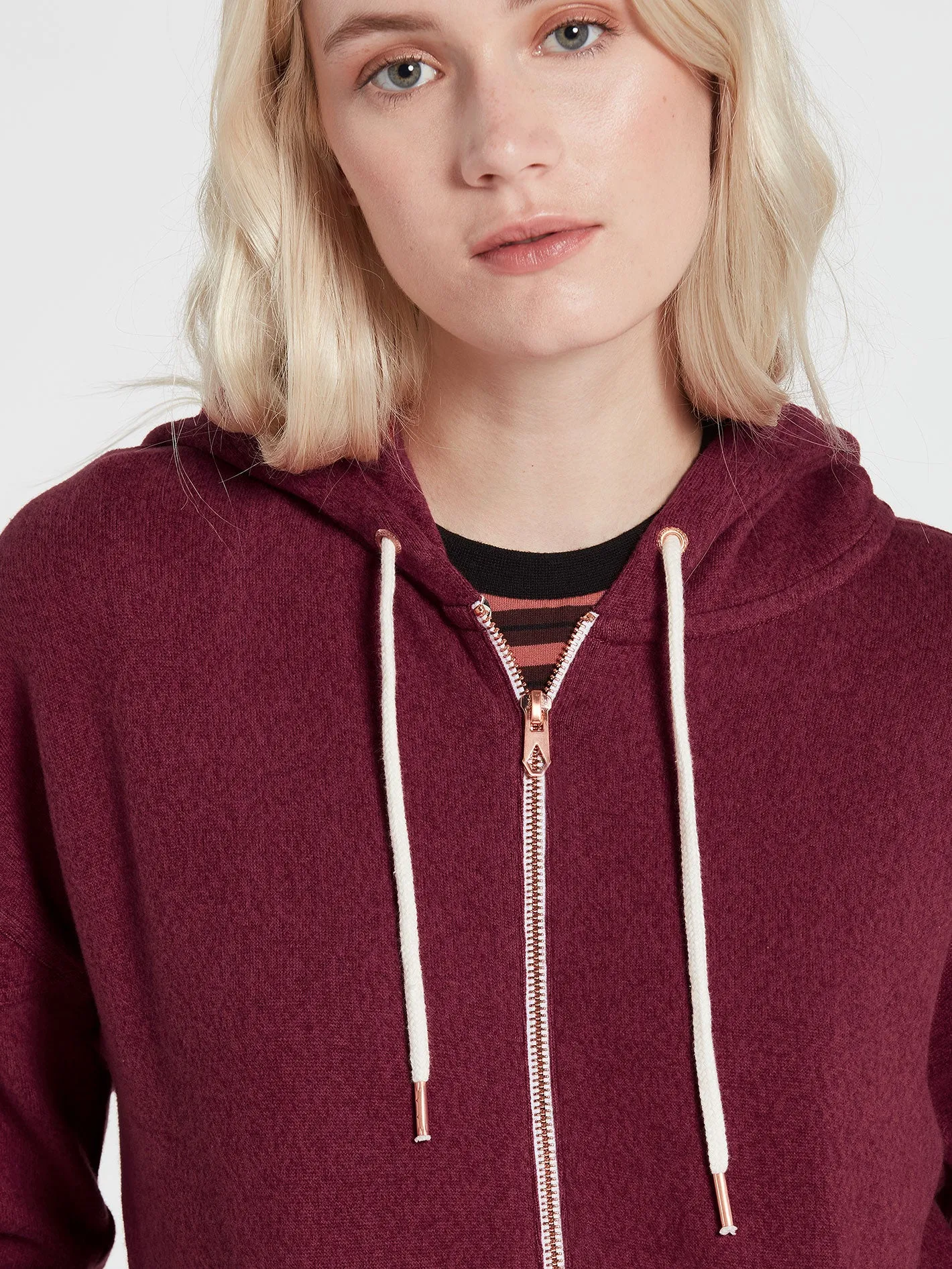 Lived In Lounge Zip Sweatshirt - Bark Brown sold by Volcom product image thumbnail 4