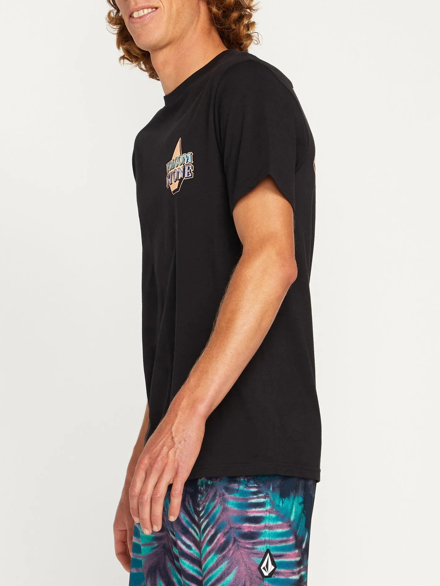 Stript Short Sleeve Tee - Black sold by Volcom product image thumbnail 3