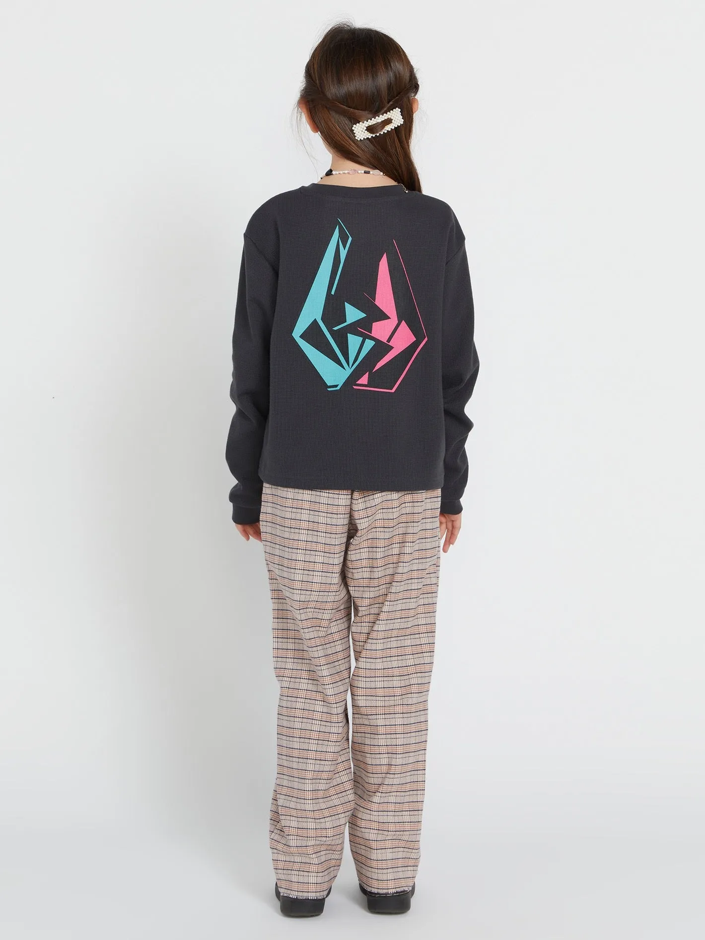 Girls Thermality Long Sleeve Shirt - Vintage Black sold by Volcom product image thumbnail 2