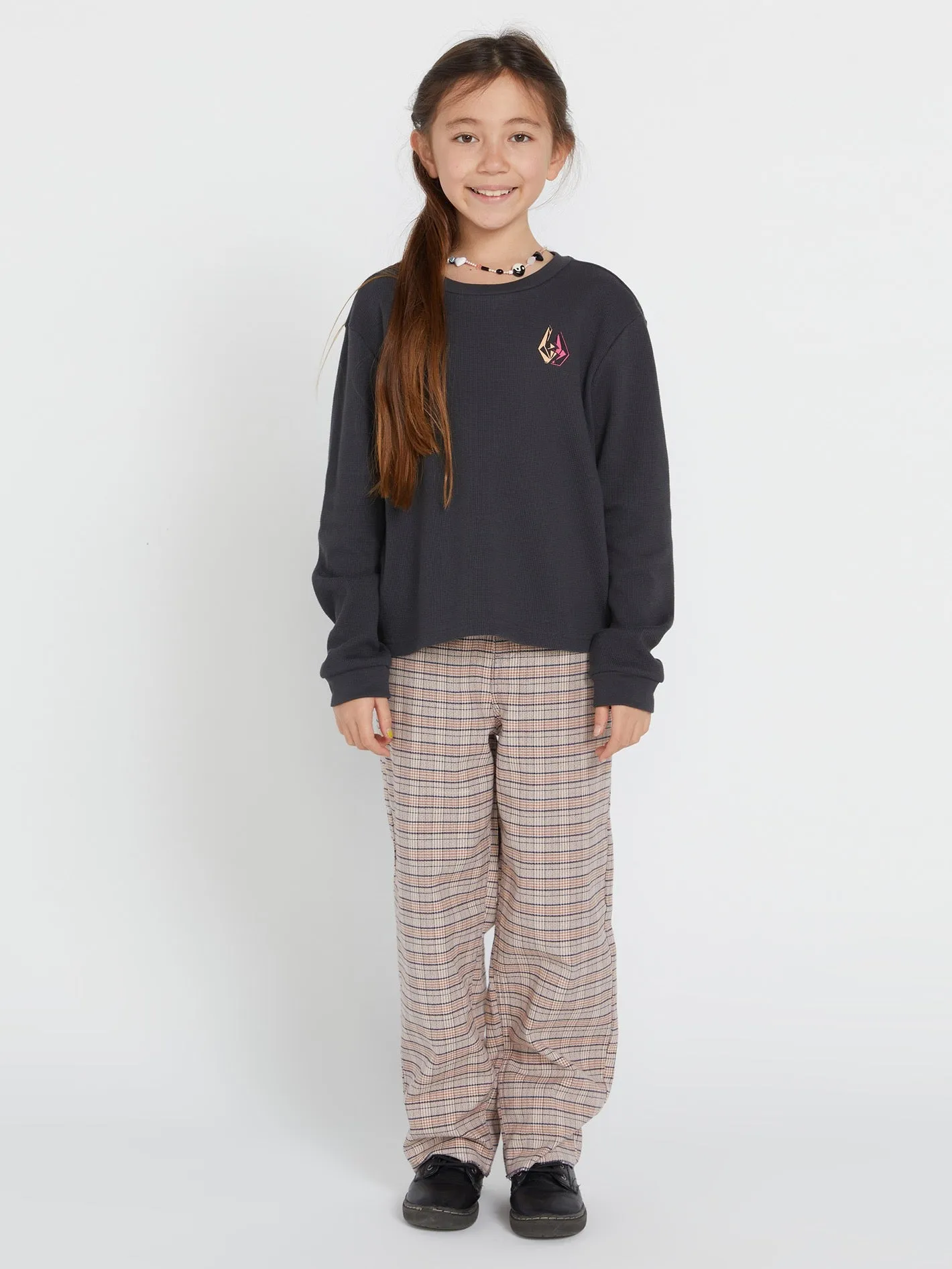 Girls Thermality Long Sleeve Shirt - Vintage Black sold by Volcom