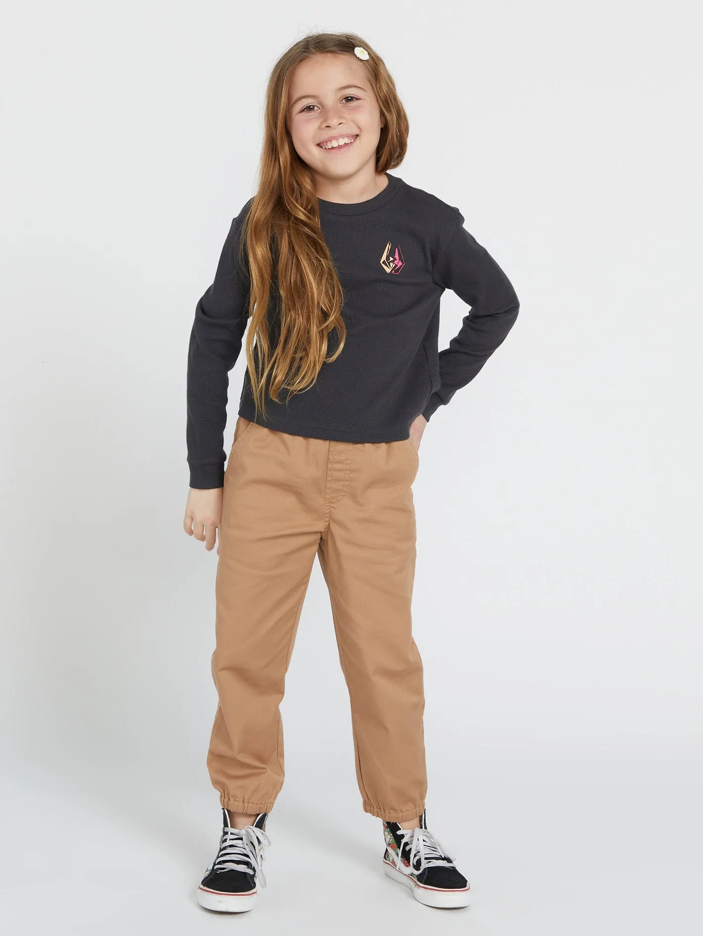 Girls Thermality Long Sleeve Shirt - Vintage Black sold by Volcom product image thumbnail 4