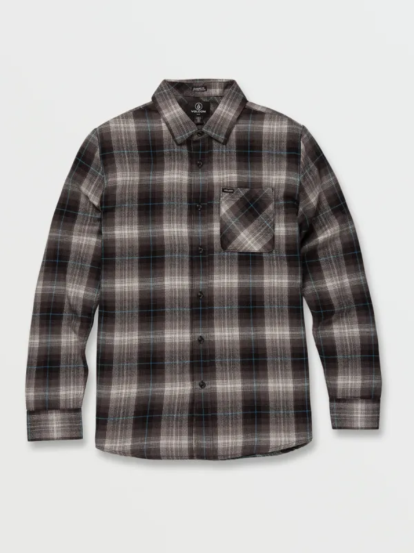 Kemostone Flannel Long Sleeve Shirt - Black sold by Volcom