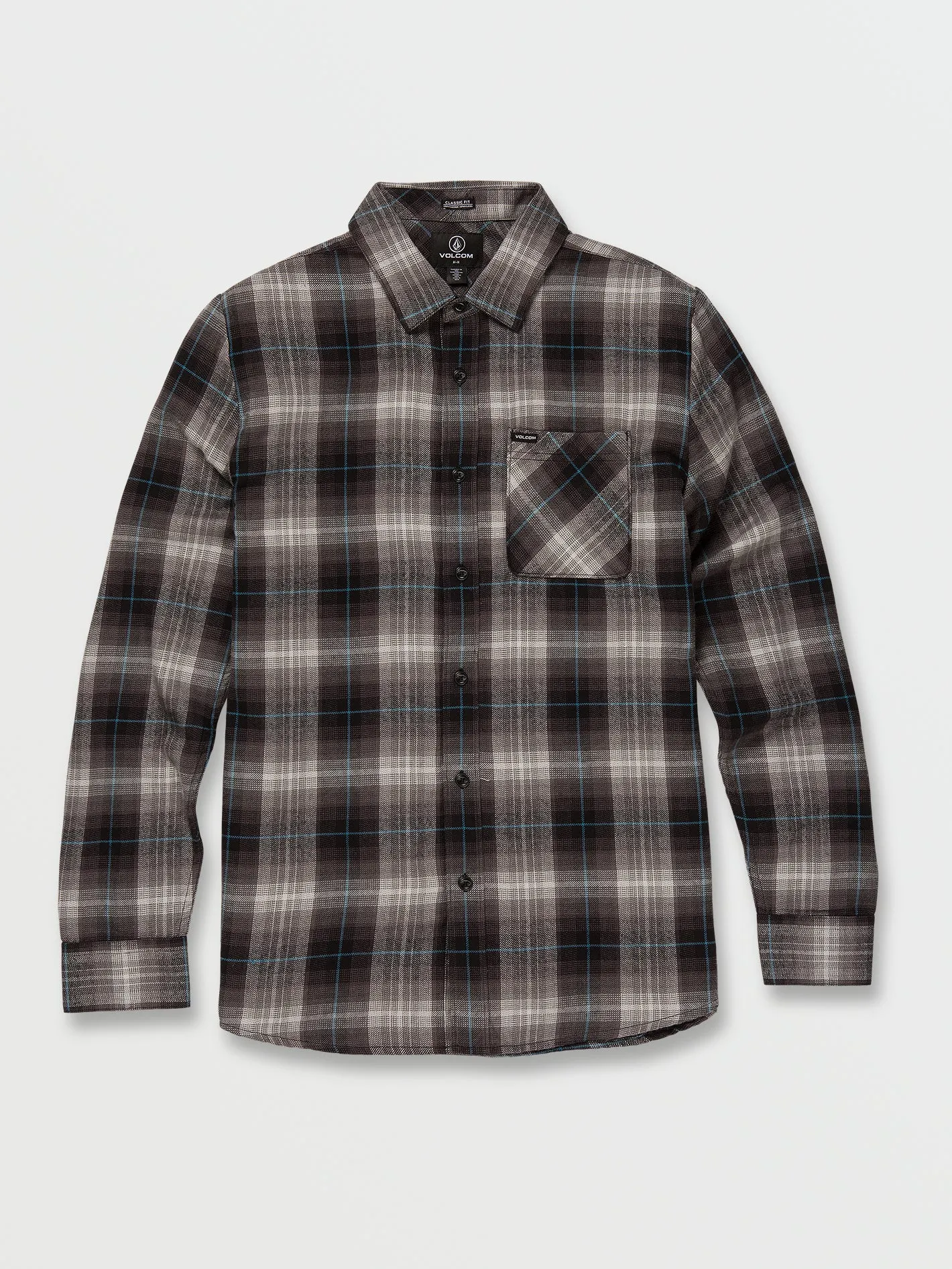 Kemostone Flannel Long Sleeve Shirt - Black sold by Volcom