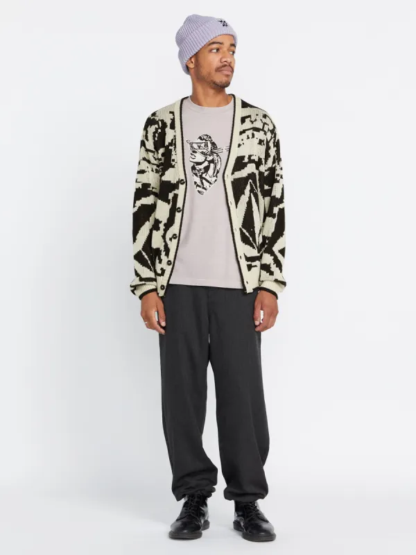 Tokyo True Collage Cardigan - Dirty White sold by Volcom