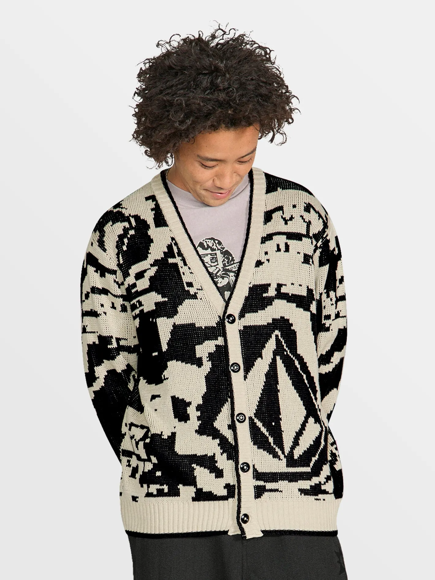 Tokyo True Collage Cardigan - Dirty White sold by Volcom product image thumbnail 5