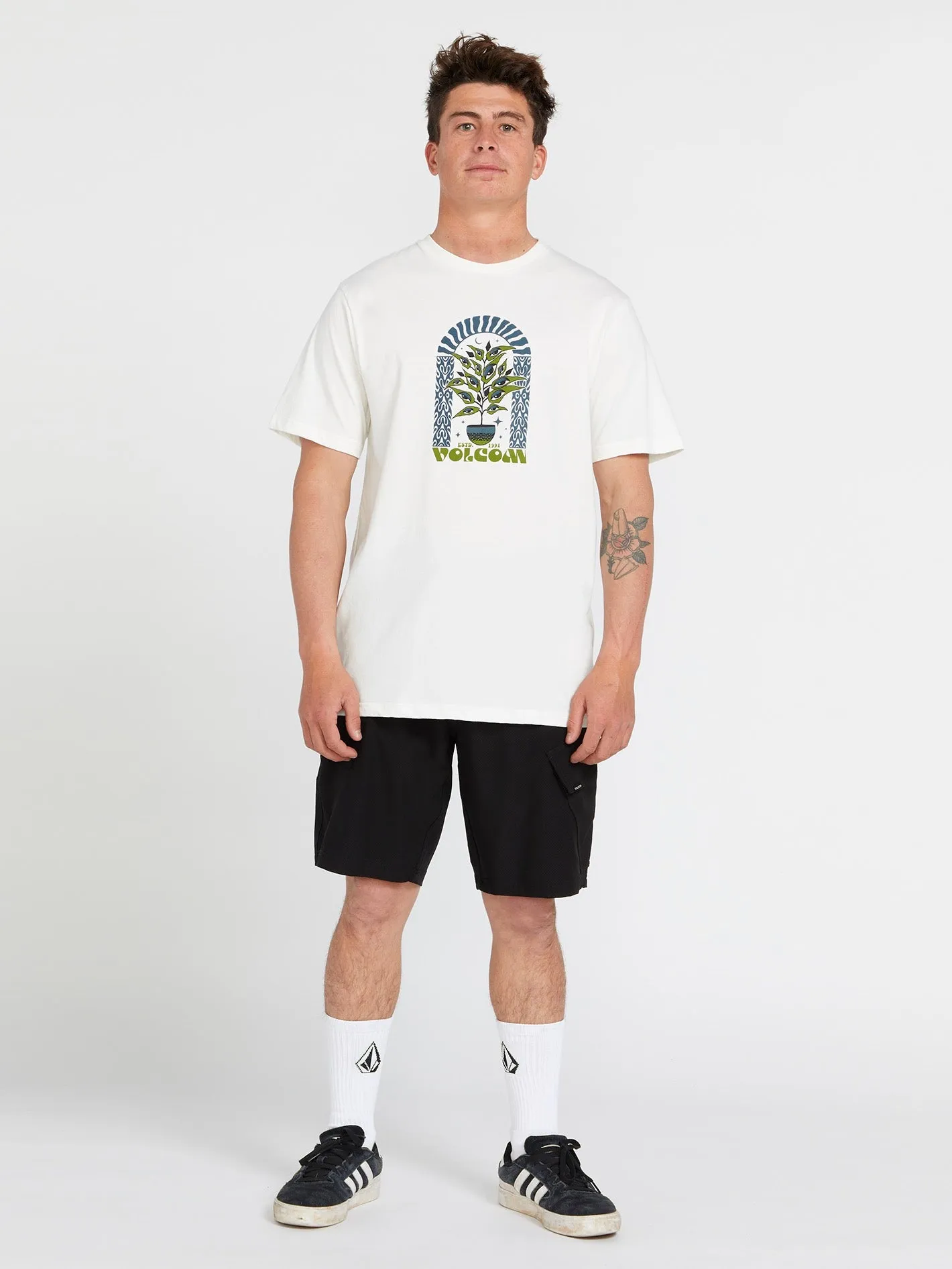 Delights Farm to Yarn Short Sleeve Tee - Off White sold by Volcom product image thumbnail 3