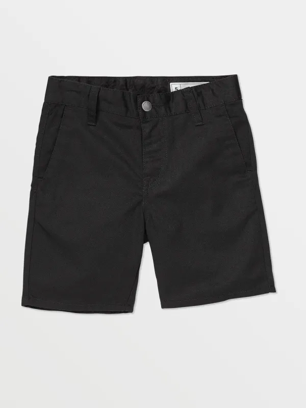 Little Boys Frickin Chino Shorts - Black sold by Volcom
