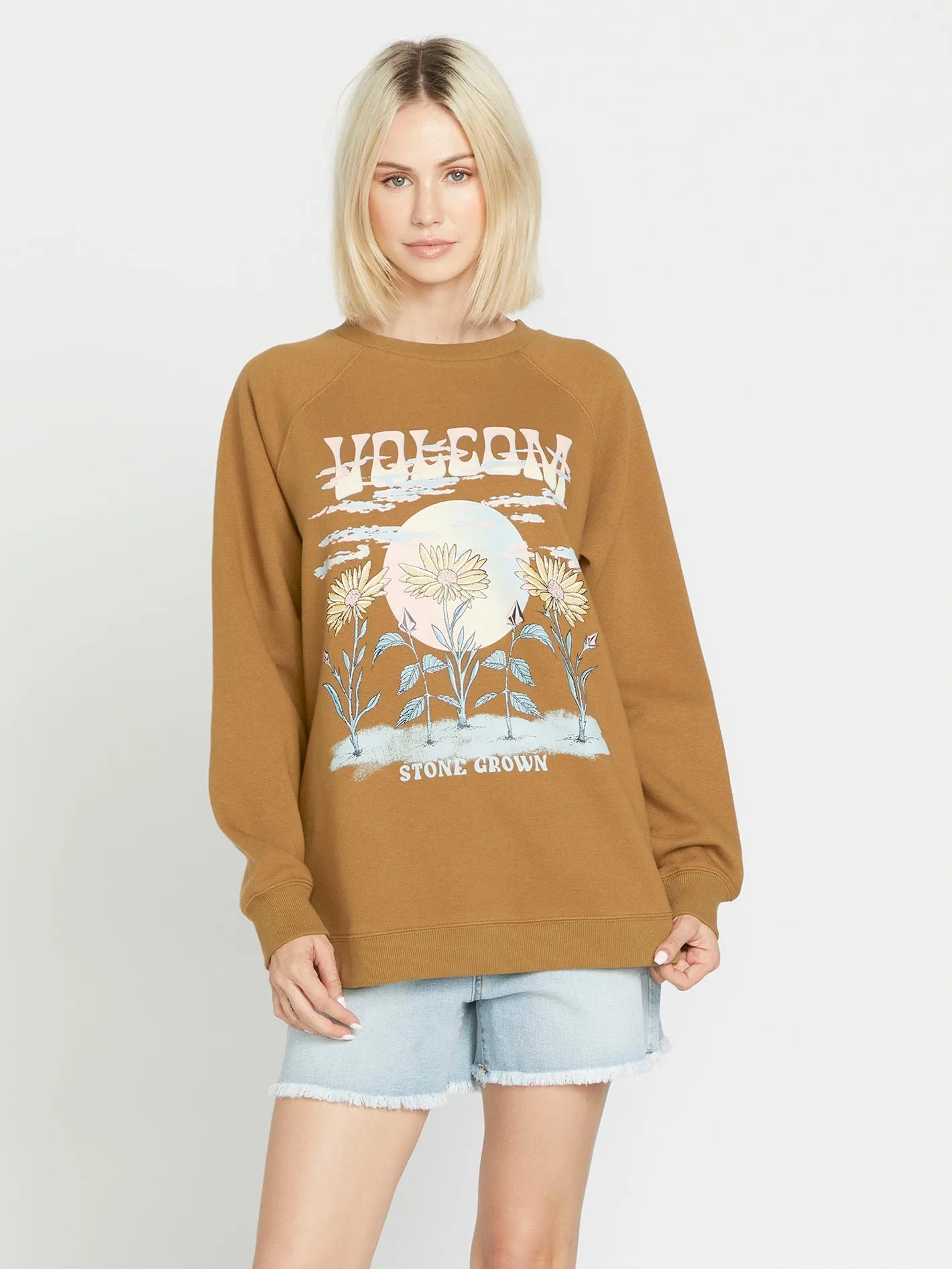 Stone Magic Bf Crew - Rustic Brown sold by Volcom