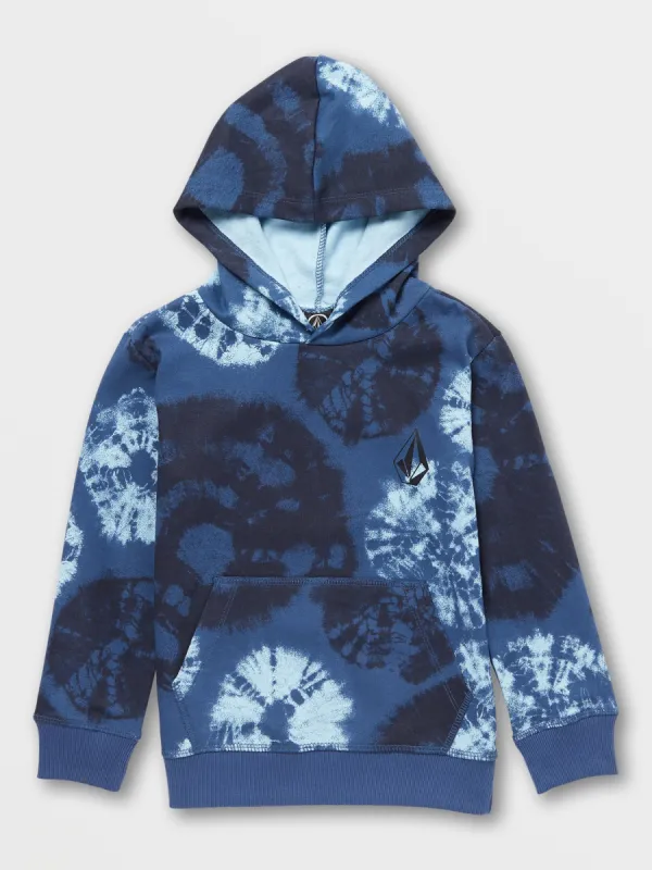 Little Boys Vamo Pullover Fleece Hoodie - Smokey Blue sold by Volcom