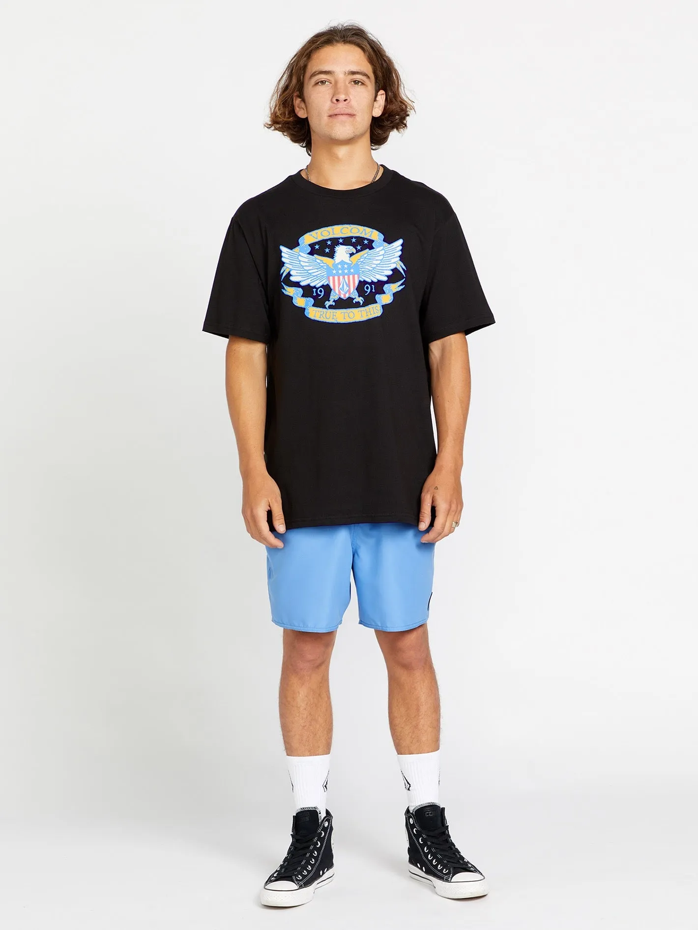 Statue Short Sleeve Tee - Black sold by Volcom product image thumbnail 3