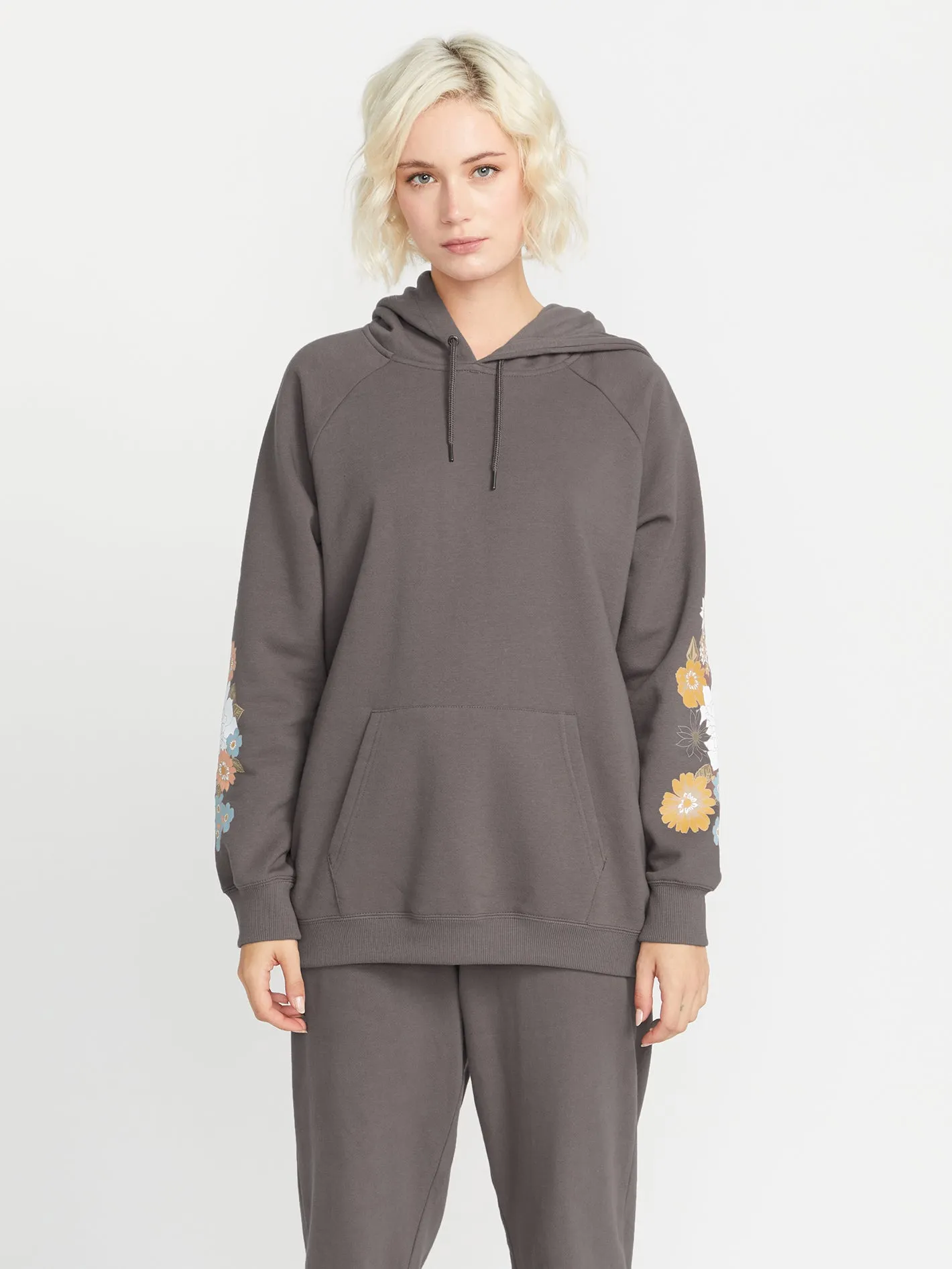 Truly Stoked Boyfriend Hoodie - Slate Grey sold by Volcom