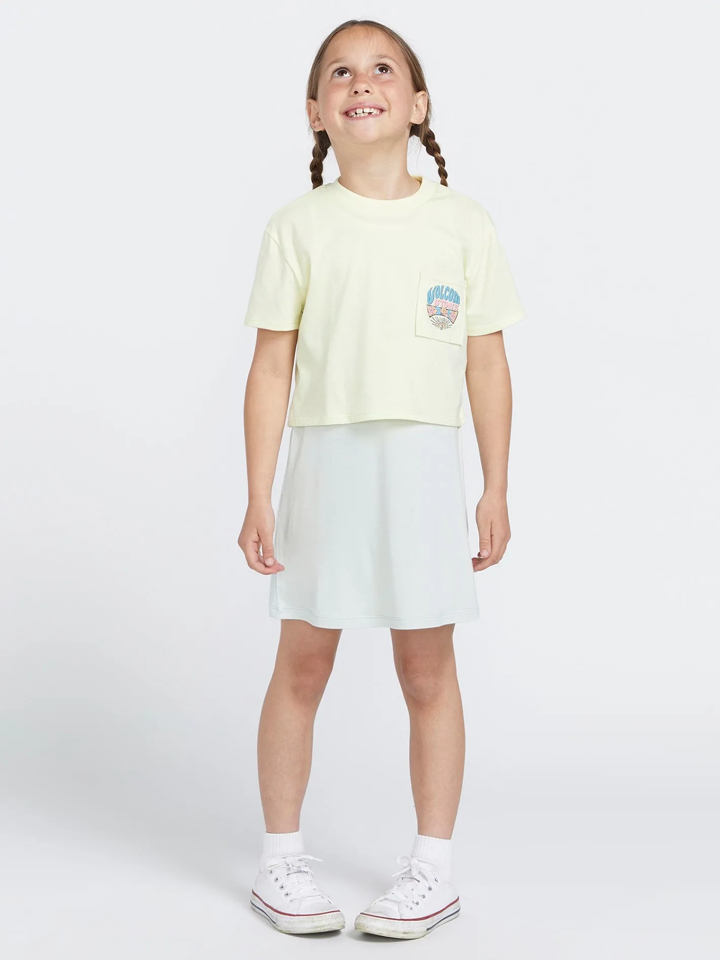 Girls Pocket Dial Tee - Lemon sold by Volcom product image thumbnail 3