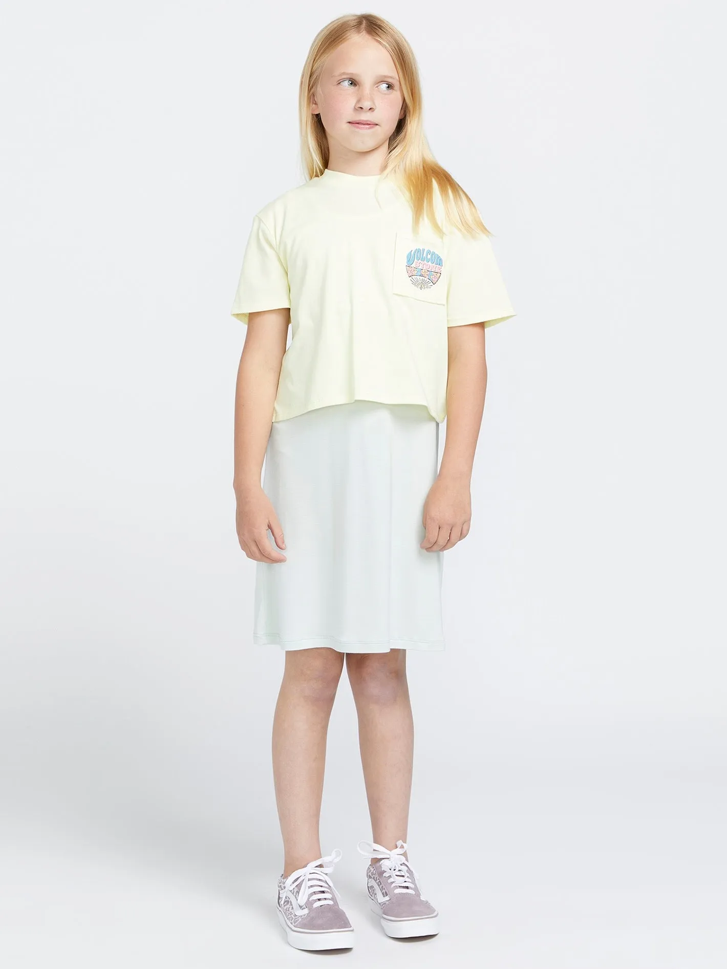 Girls Pocket Dial Tee - Lemon sold by Volcom product image thumbnail 5