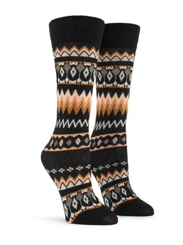 Not Fairisle Socks - Vintage Black sold by Volcom