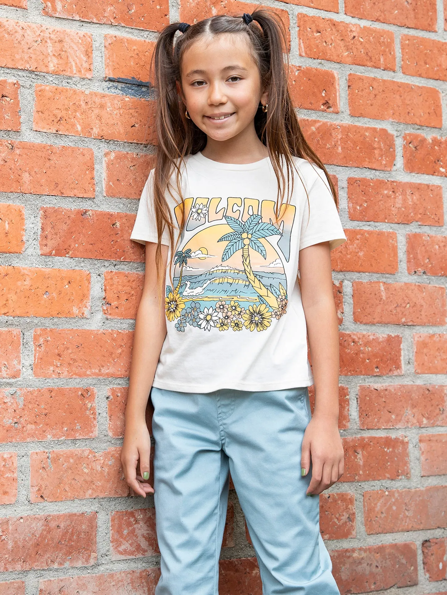 Girls Last Party Tee - Cloud sold by Volcom